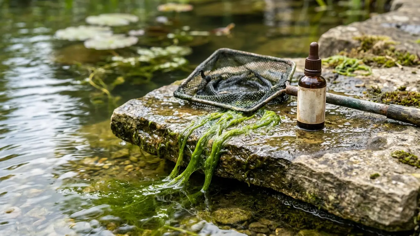 How to Control Pond Algae: Green Water and String Algae Explained