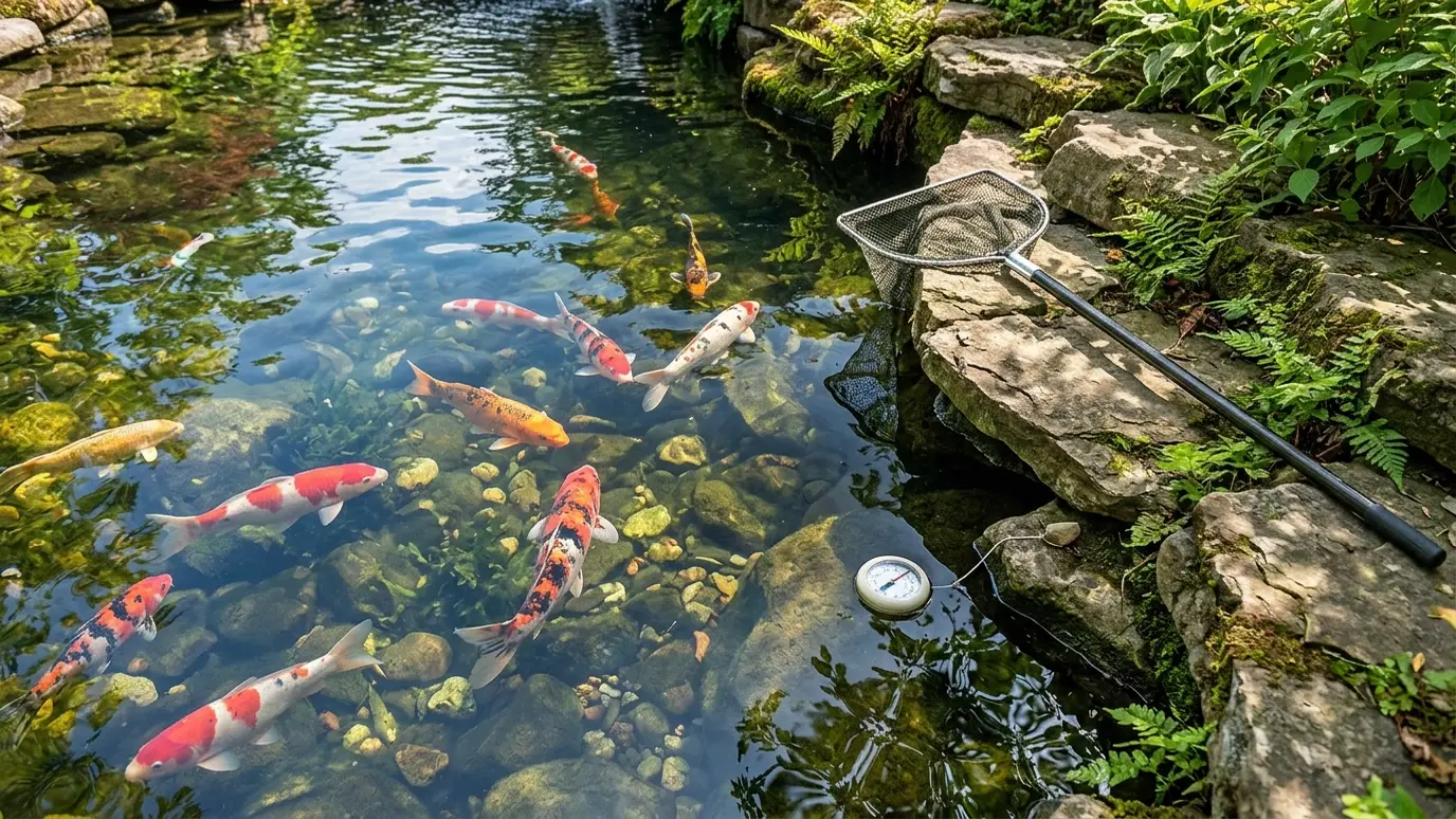 Koi Pond Basics: Size, Filtration, Feeding and Winter Care
