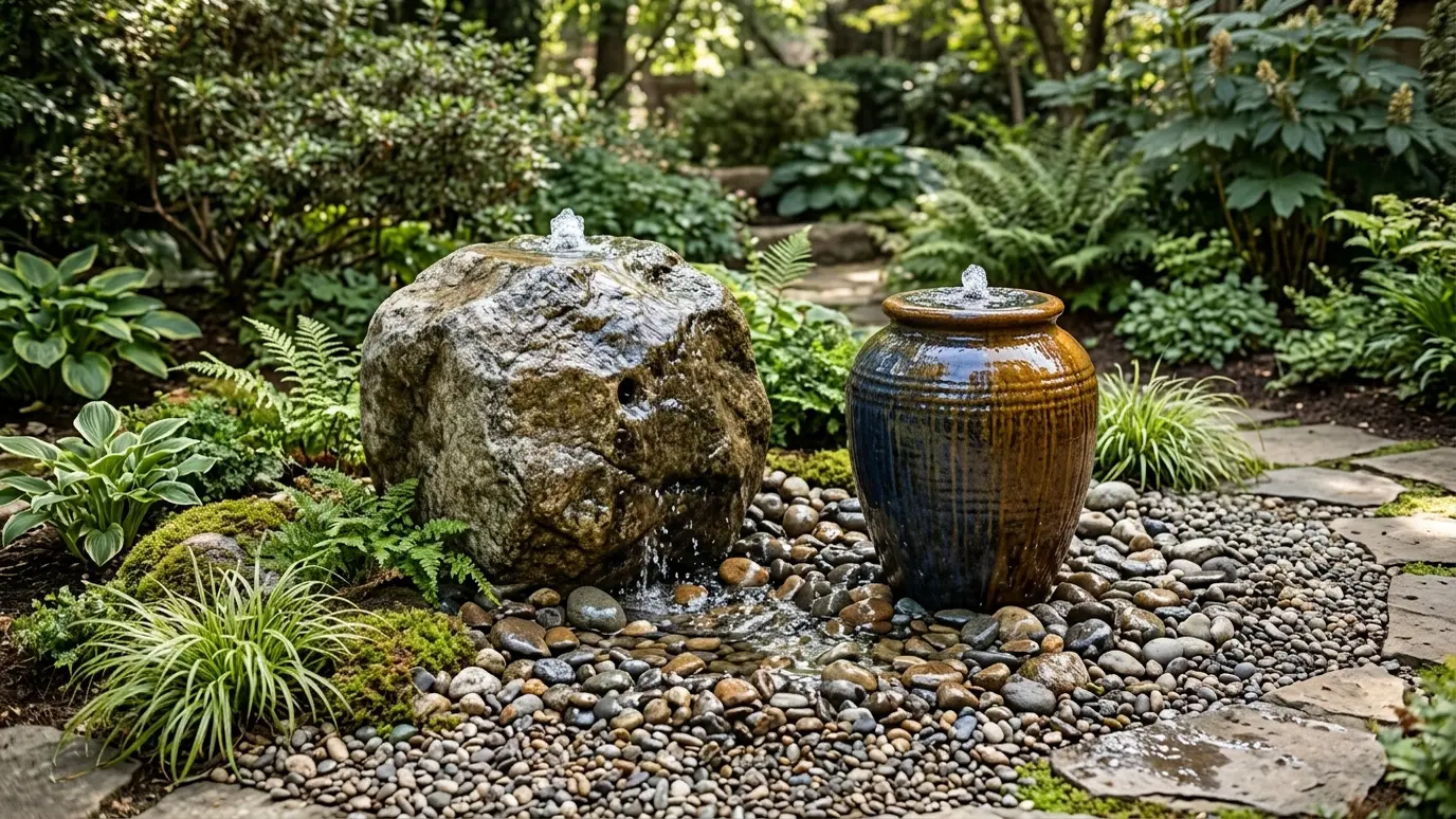 Bubbling Rock and Urn Fountains in Nashville and Middle Tennessee