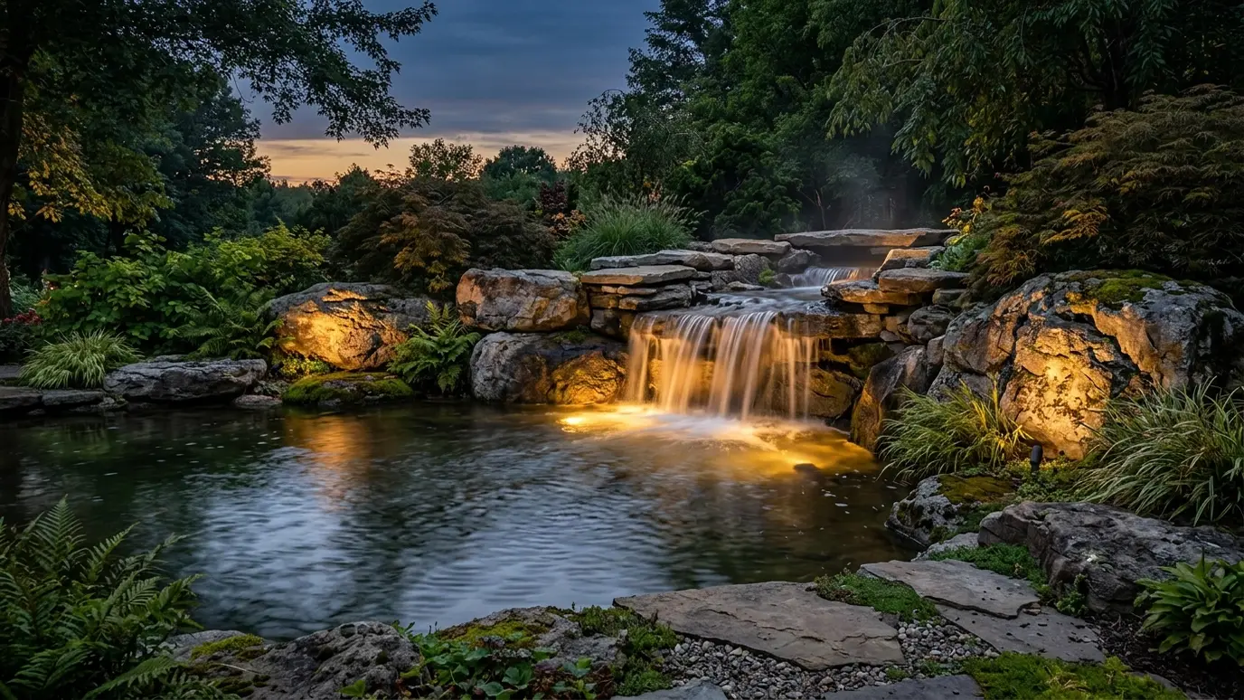 Pond and Fountain Lighting in Nashville and Middle Tennessee