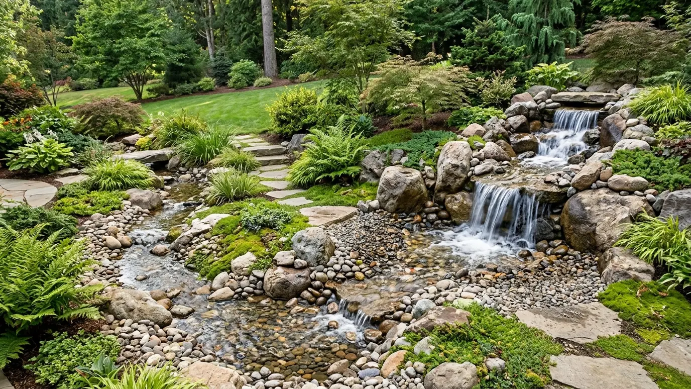 Pondless Waterfall Installation in Nashville and Middle Tennessee