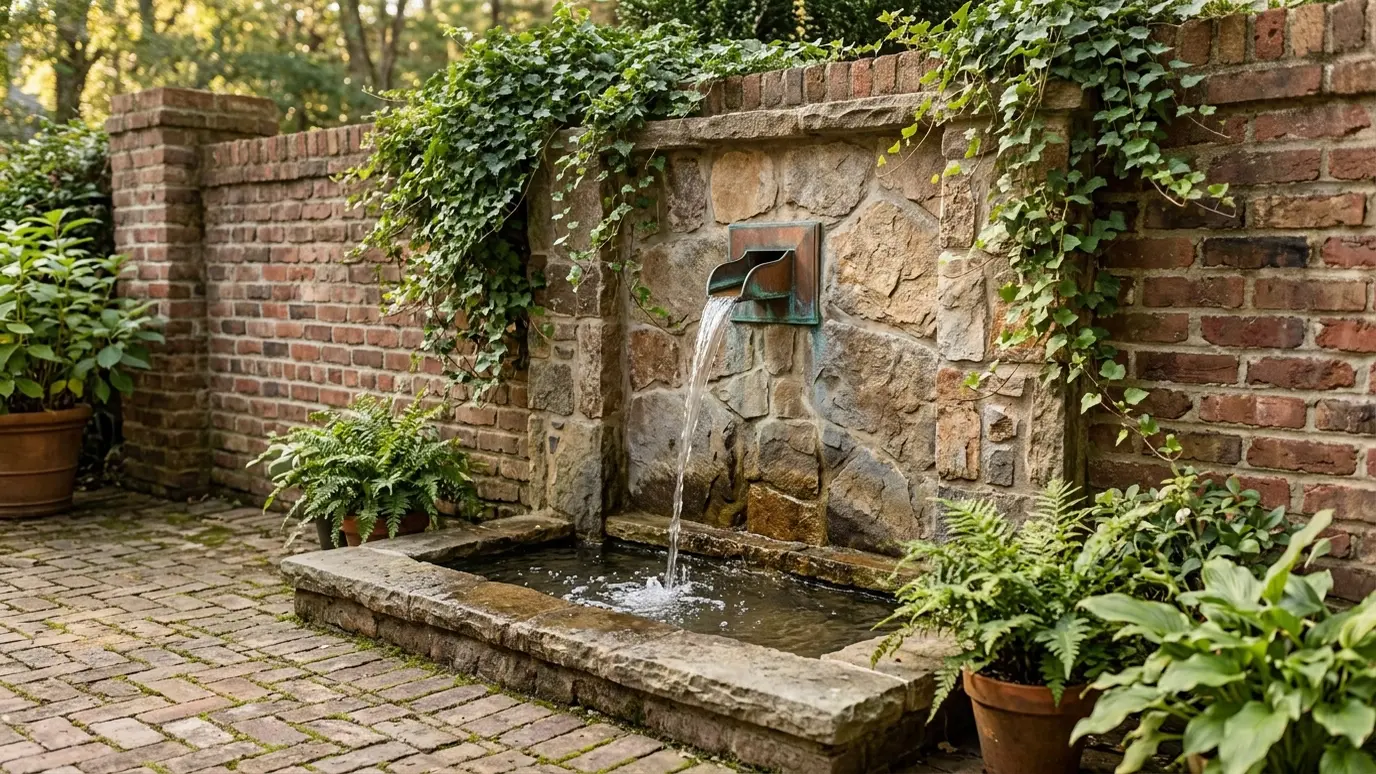 Wall Fountain and Scupper Installation in Nashville and Middle Tennessee