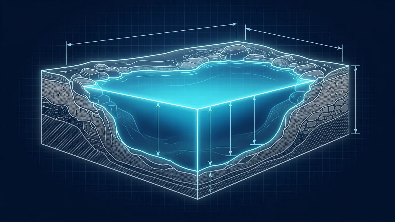 Pond Volume and Gallons Calculator preview